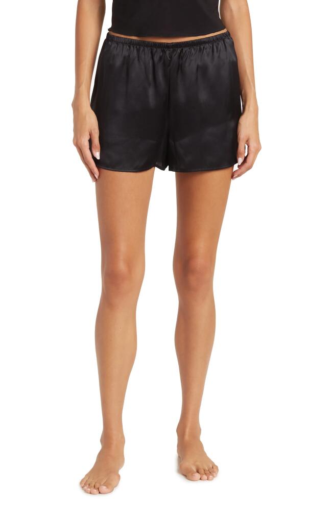 Nordstrom Silk Tap Shorts in Black Cover