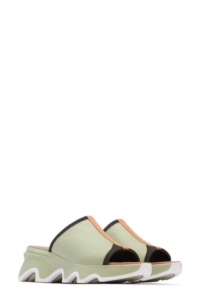 SOREL Kinetic Impact Slide Sandal in Safari/Dreamy Cover