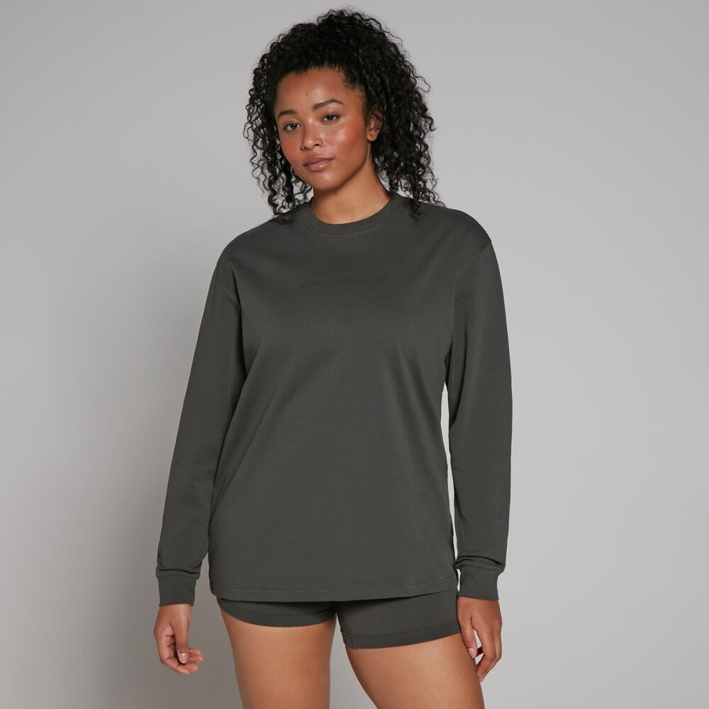 MP Women's Rest Day Oversized Long Sleeve T-Shirt - Taupe Green Cover