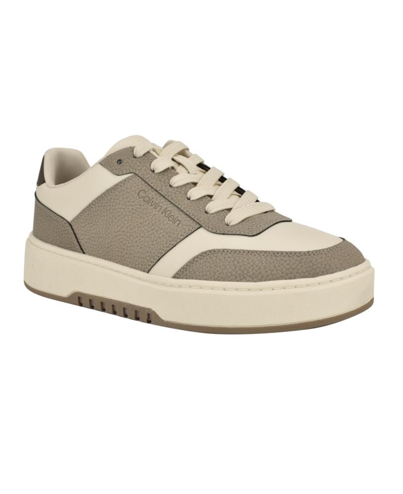 Calvin Klein Men's Korner Lace Up Casual Sneakers - Taupe Cover