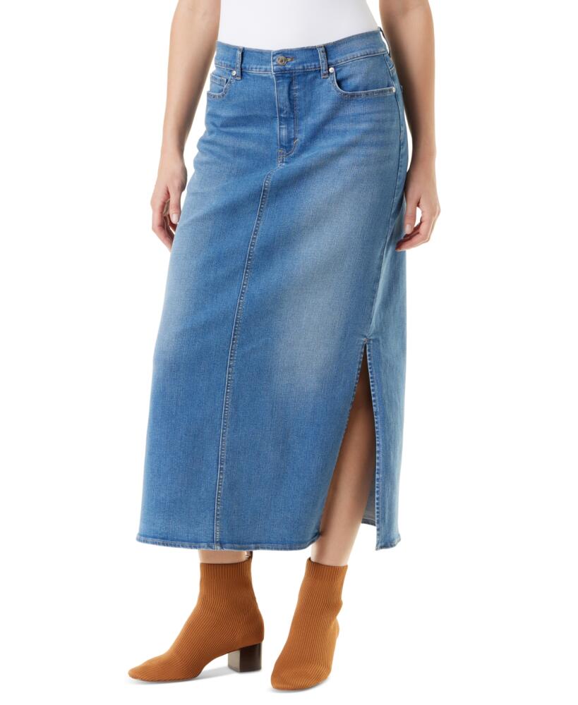 Gloria Vanderbilt Petite Denim Side-Slit Maxi Skirt - Grand Rapid Cover