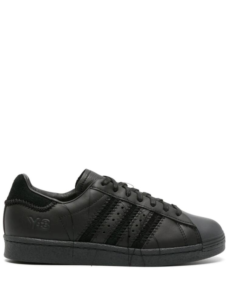 Y-3 x Adidas Superstar lace-up sneakers - Black Cover