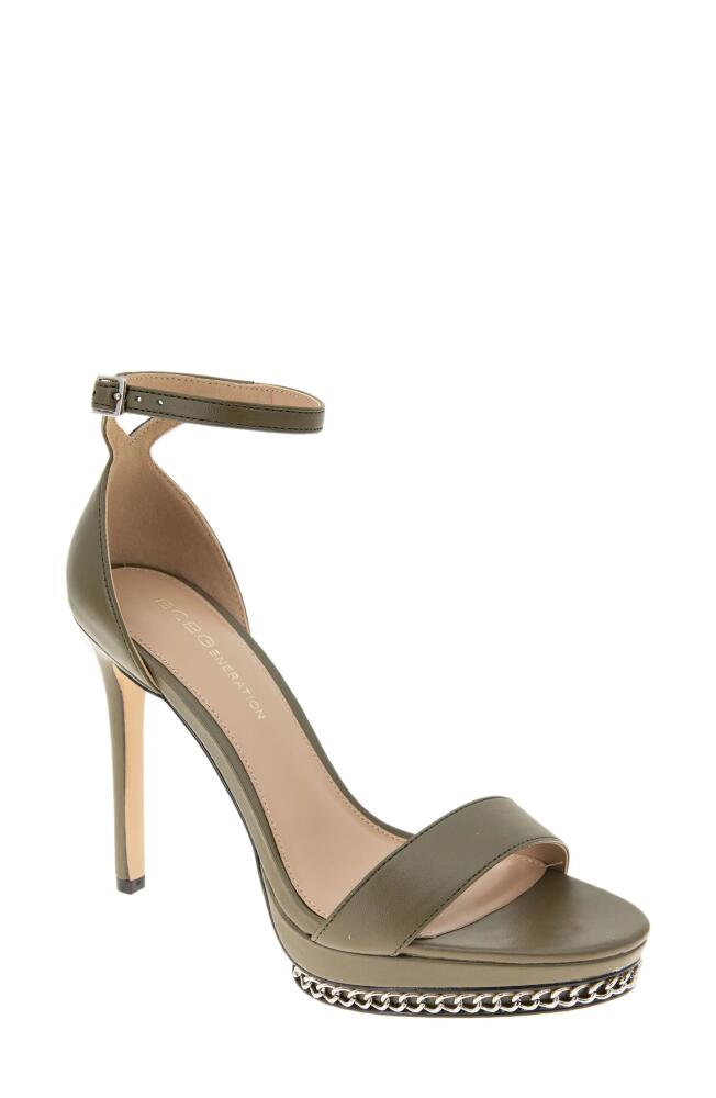 bcbg Noelli Platform Sandal in Dark Olive Cover