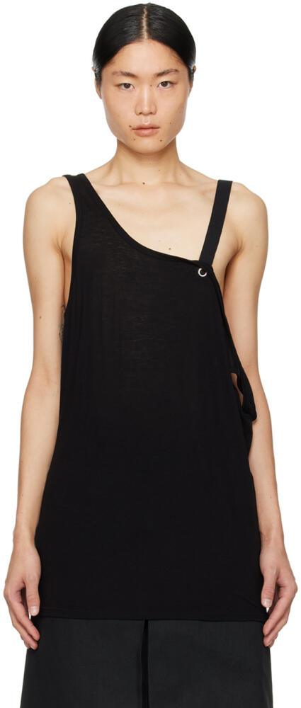 TAKAHIROMIYASHITA TheSoloist. Black Drop Shoulder Tank Top Cover