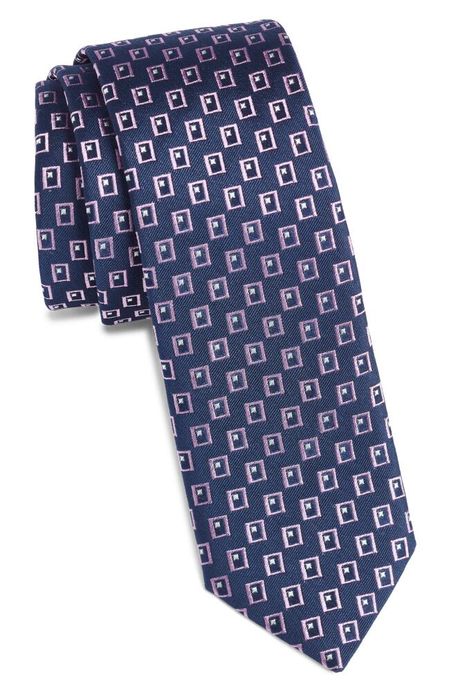 BOSS Embroidered Silk Tie in Dark Purple Cover