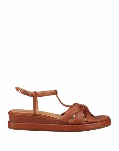 Elvio Zanon Woman Sandals Tan Leather Cover