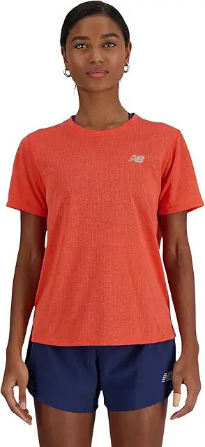 New Balance New Balance Women's Athletics T-Shirt Heather (Neo Flame Heather) Women's Clothing Cover