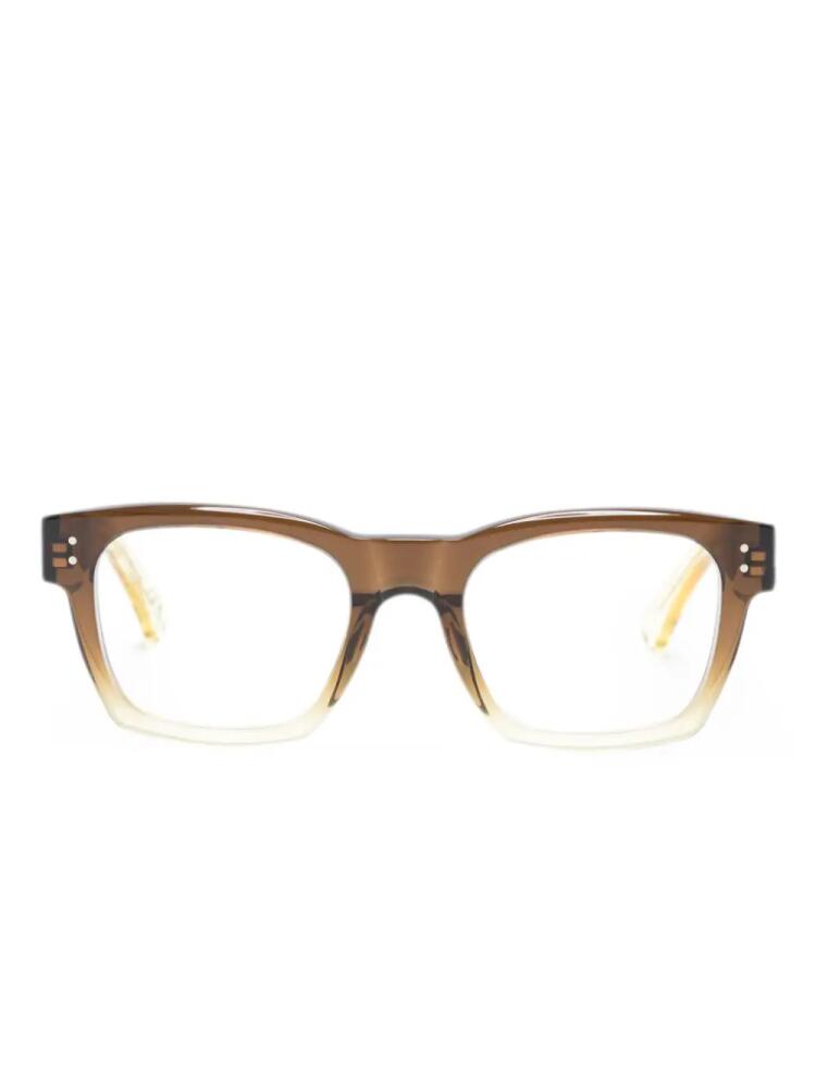 Marni Eyewear Abiod square-frame glasses - Yellow Cover