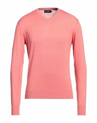 Hackett Man Sweater Salmon pink Cotton, Cashmere Cover