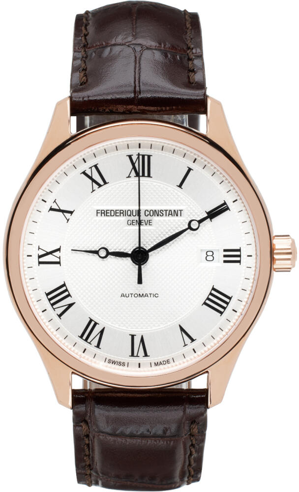 Frédérique Constant Brown & Rose Gold Classics Automatic Watch Cover