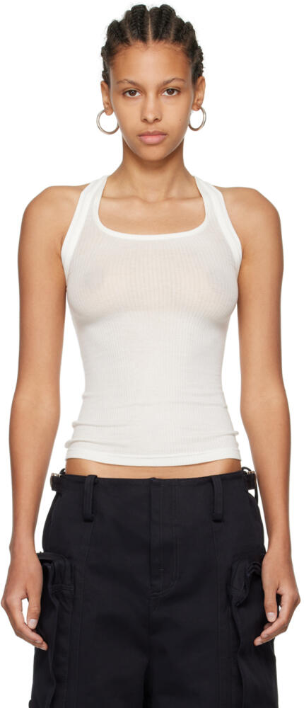 Fax Copy Express White 'The High Halter' Tank Top Cover