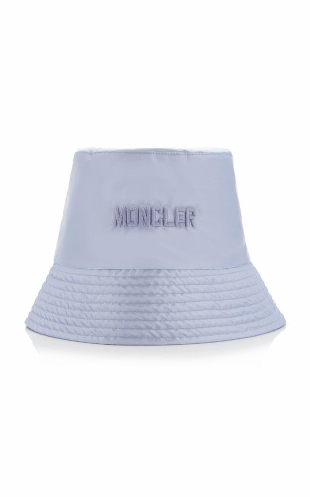 Moncler - Embroidered Nylon Bucket Hat - Purple Cover