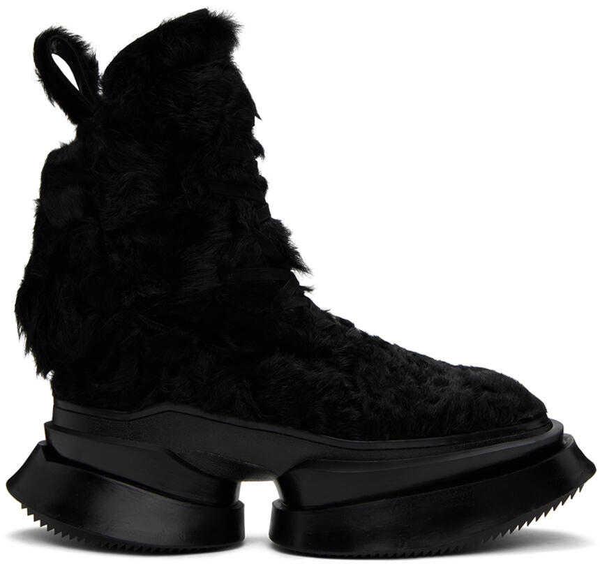 Julius Black Lace-Up Boots Cover