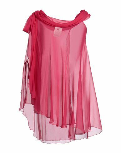 Alberta Ferretti Woman Top Magenta Silk Cover