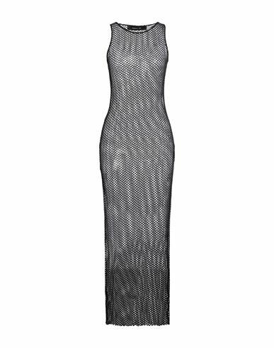 Federica Tosi Woman Maxi dress Black Cotton, Elastane Cover