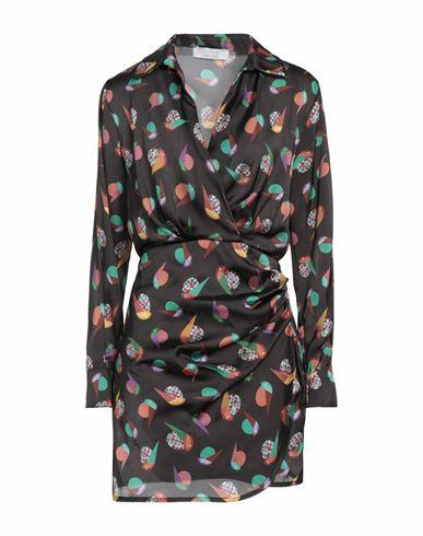 Kaos Woman Mini dress Black Polyester Cover