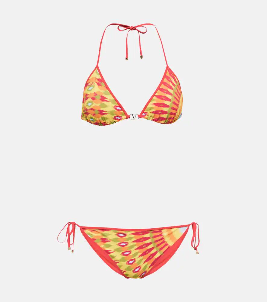 Valentino Printed triangle bikini Cover