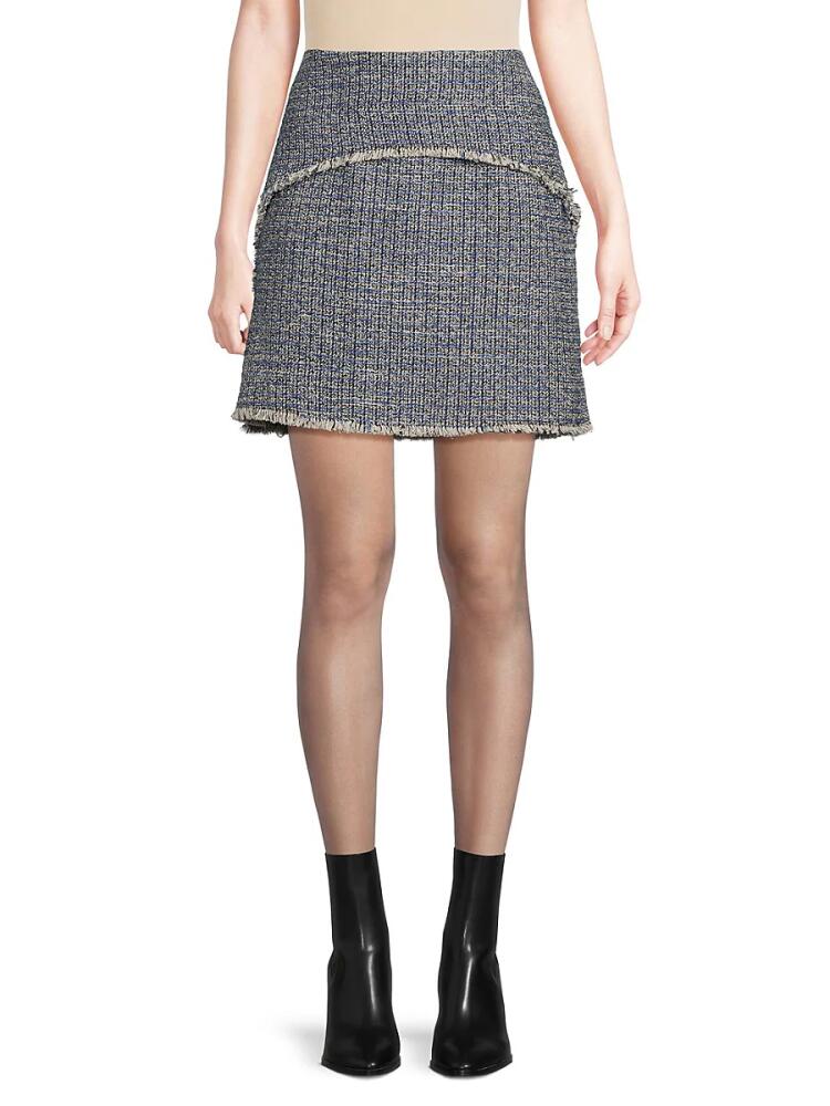 Proenza Schouler Women's Tweed Mini Skirt - Blue Cover