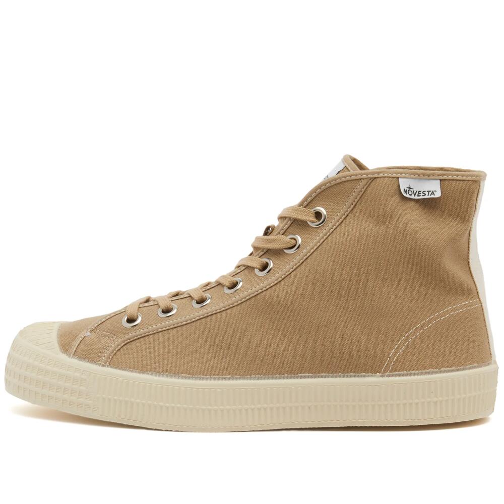 Novesta Men's Star Dribble Contrast Stitch Sneakers in Sezam/Beige Cover