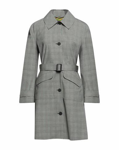 Emporio Armani Woman Overcoat & Trench Coat Light grey Polyester, Virgin Wool, Elastane, Polyamide Cover