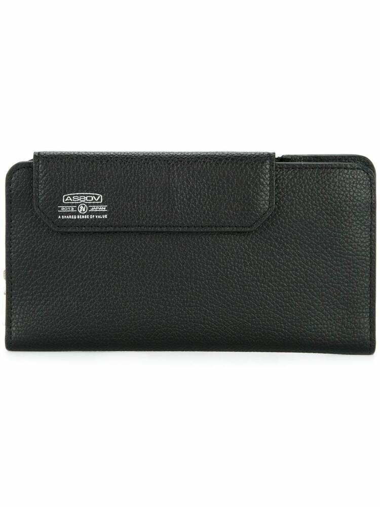 As2ov Shrink long wallet - Black Cover