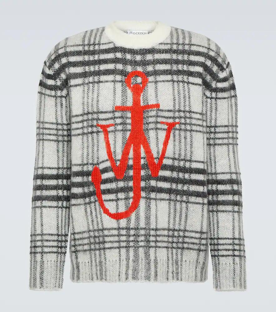 JW Anderson Logo checked sweater Cover