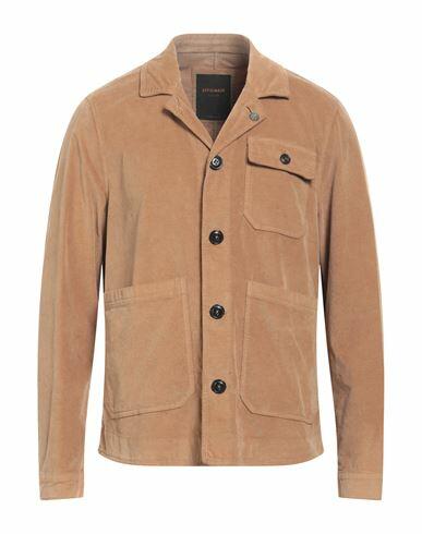 Officina 36 Man Jacket Camel Cotton, Elastane Cover