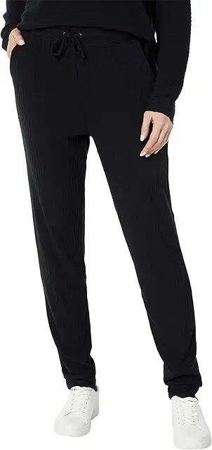 Splendid London Rib Joggers (Black) Women's Casual Pants Cover