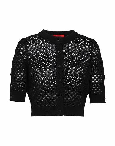 Max & co. Zemira Woman Cardigan Black Cotton Cover