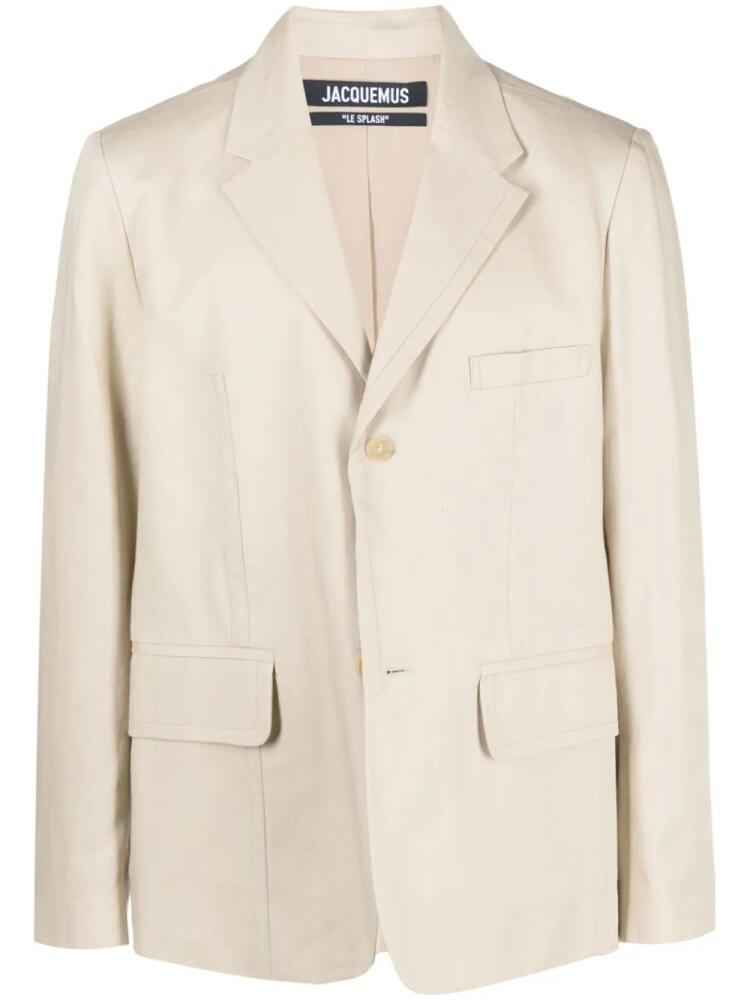 Jacquemus single-breasted blazer - Neutrals Cover