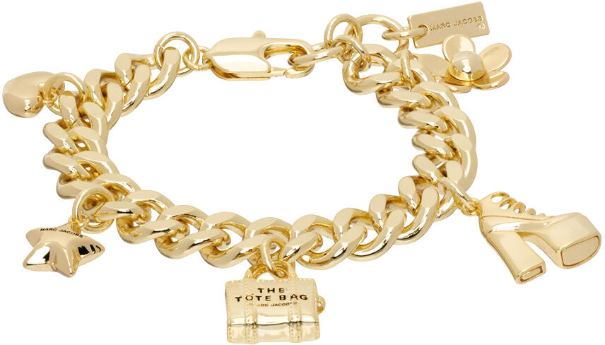 Marc Jacobs Gold 'The Mini Icon Charm' Bracelet Cover