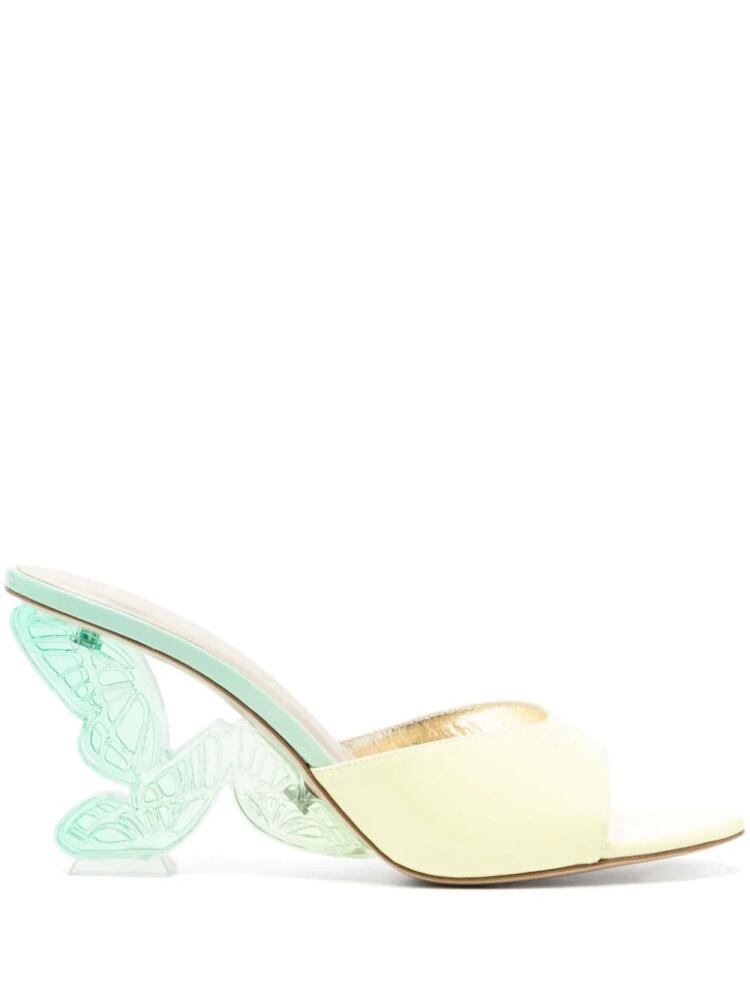 Sophia Webster Paloma 100mm leather mules - Green Cover