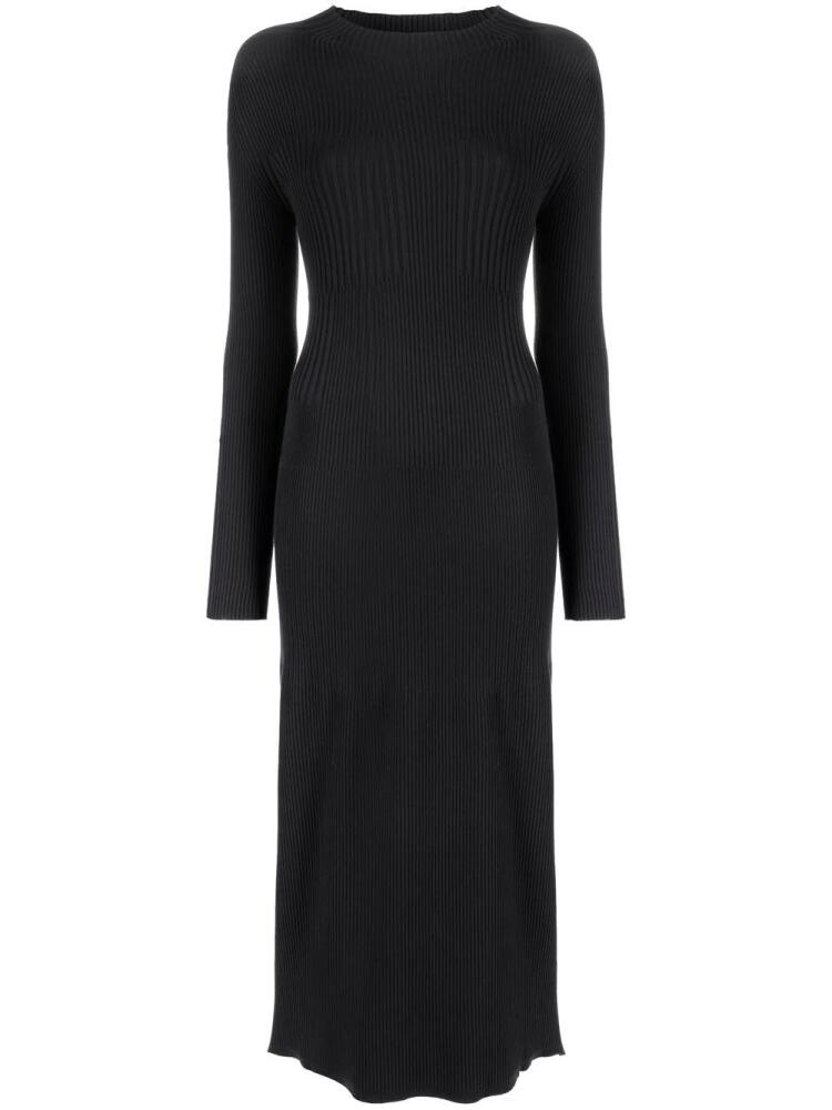 AERON Lara open-back knitted dress - Black Cover