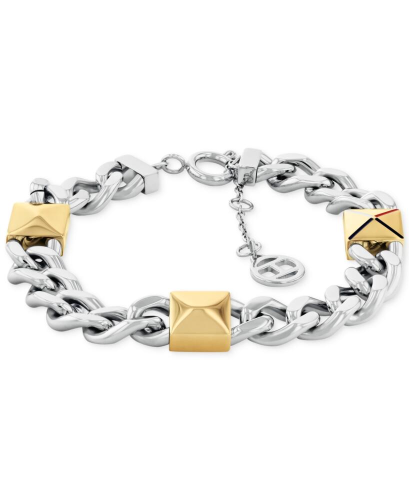 Tommy Hilfiger Two-Tone Studded Chain Bracelet - Two Tone Cover