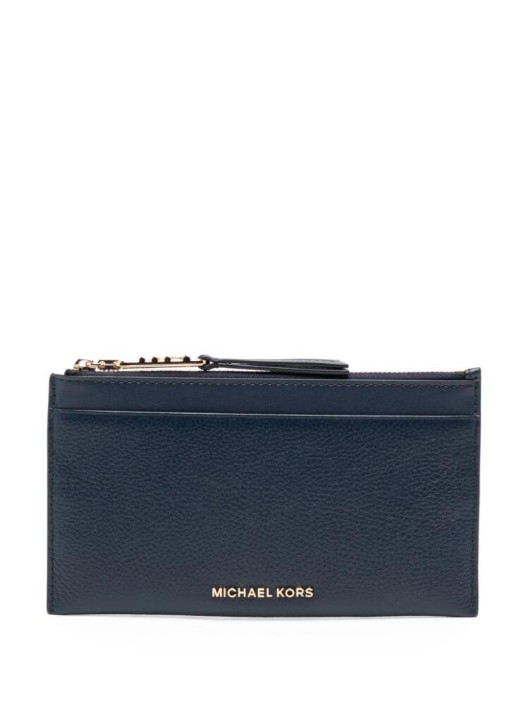 Michael Kors large Empire leather cardholder - Blue Cover