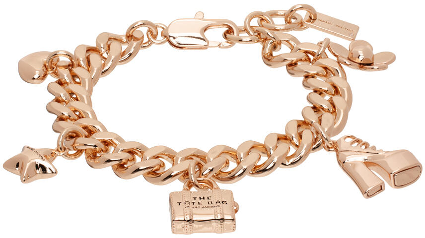 Marc Jacobs Rose Gold 'The Mini Icon Charm' Bracelet Cover