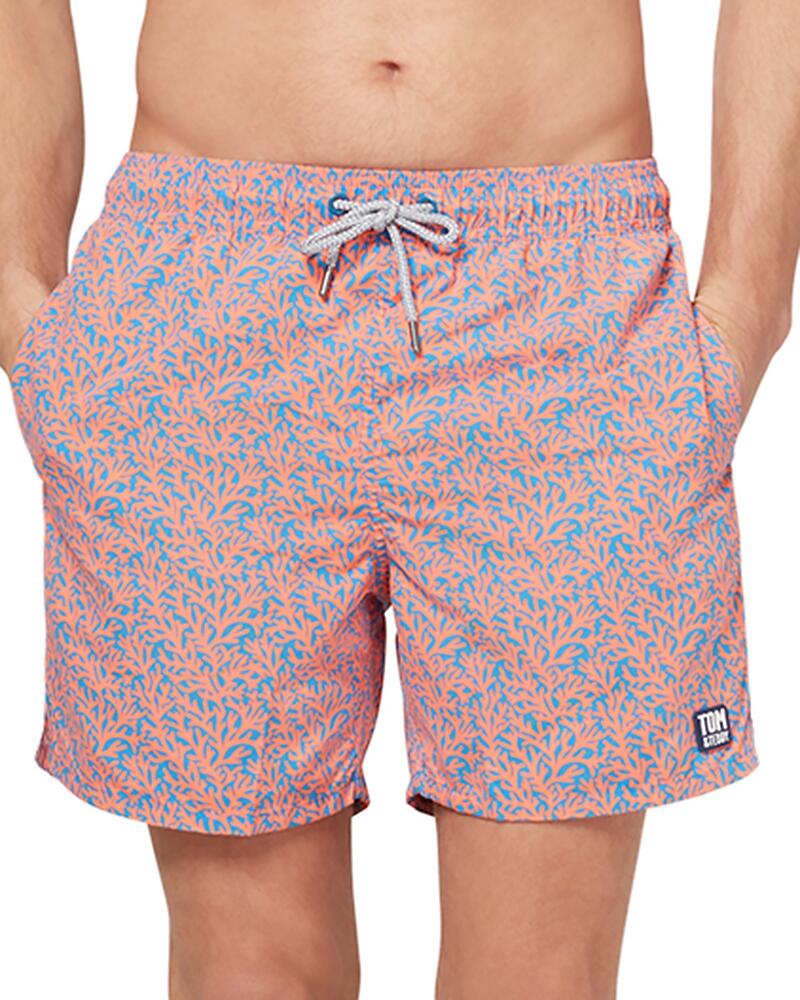 Tom & Teddy Coral Print 6 Swim Trunks Cover