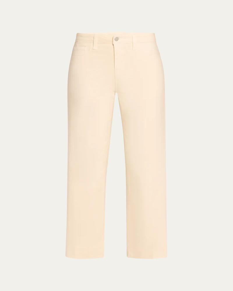 L'Agence Wanda High Rise Cropped Wide Jeans Cover