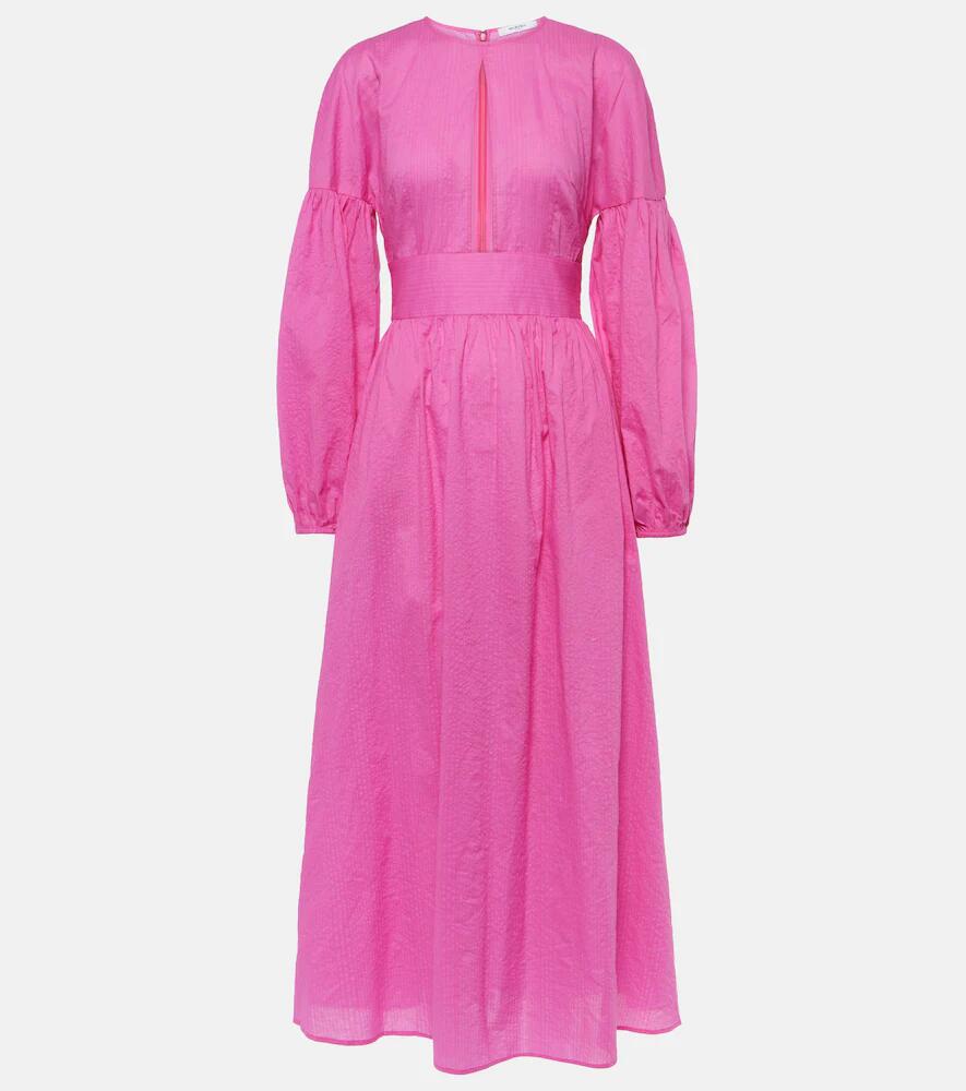 Marysia Roset puff-sleeve cotton maxi dress Cover