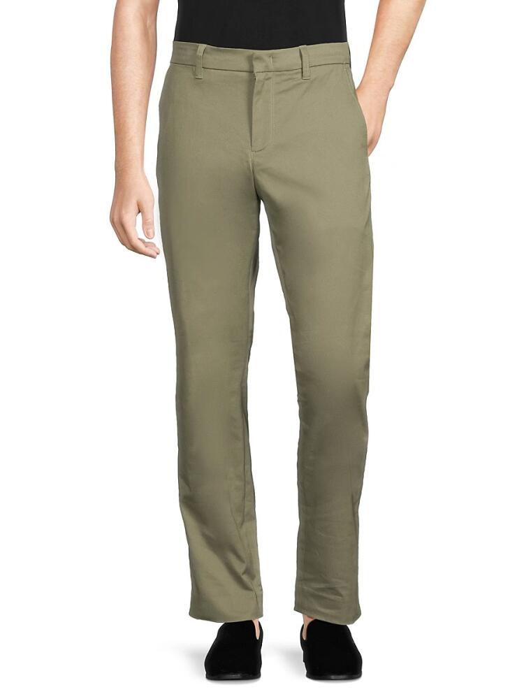 Vince Men's Solid Pants - Arrow Root Green Cover