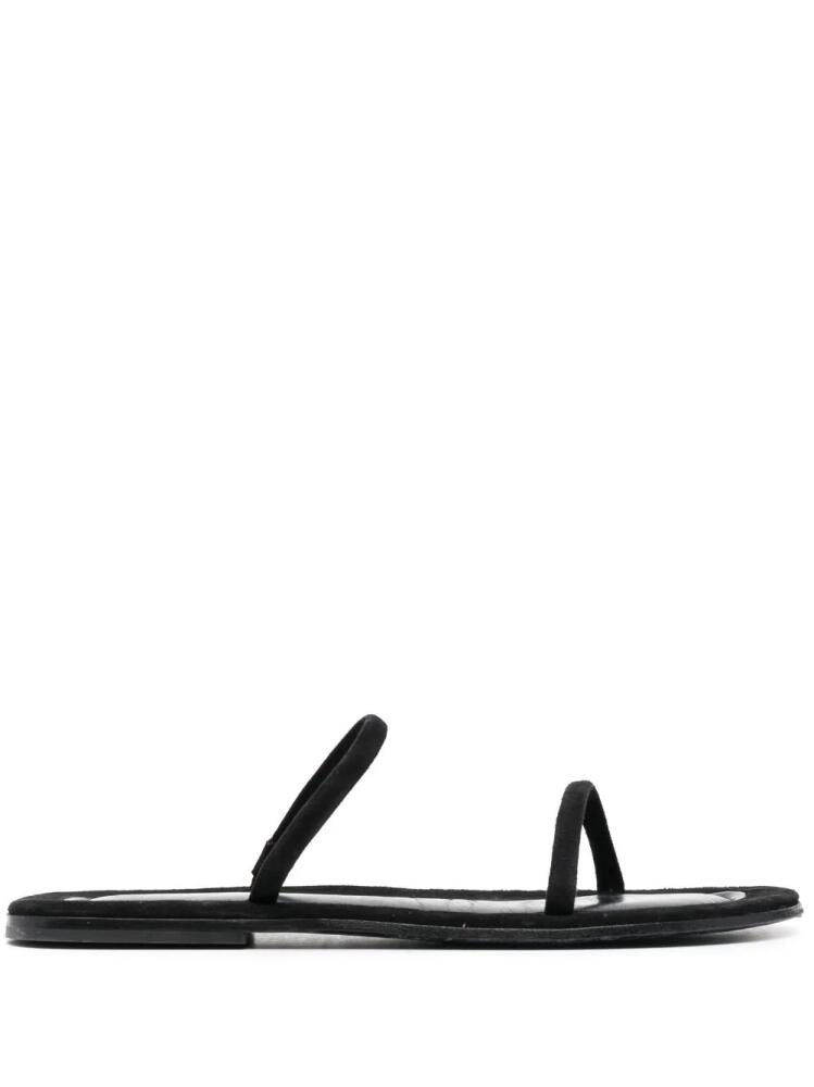 TOTEME flat suede sandals - Black Cover