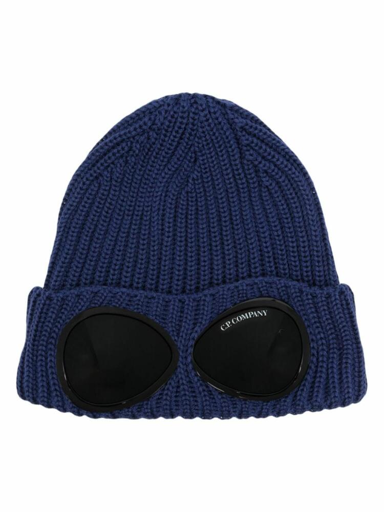 C.P. Company Goggles beanie hat - Blue Cover