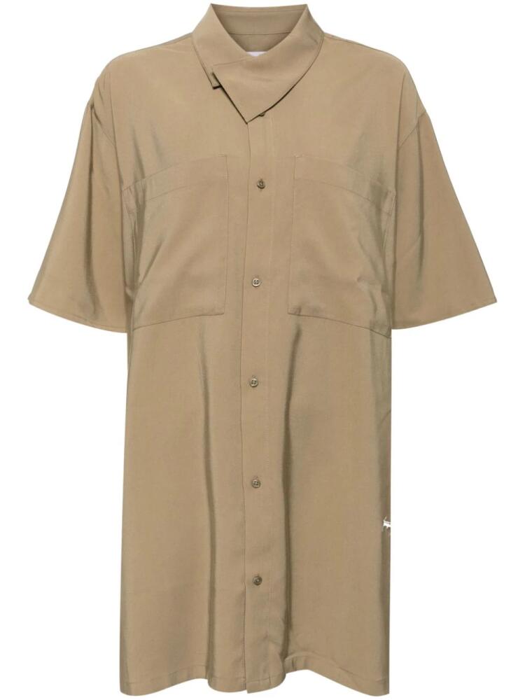 izzue button-up midi dress - Brown Cover