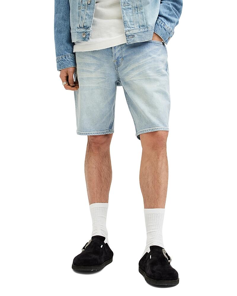 Allsaints Switch Skinny Fit Denim Shorts in Light Indigo Cover