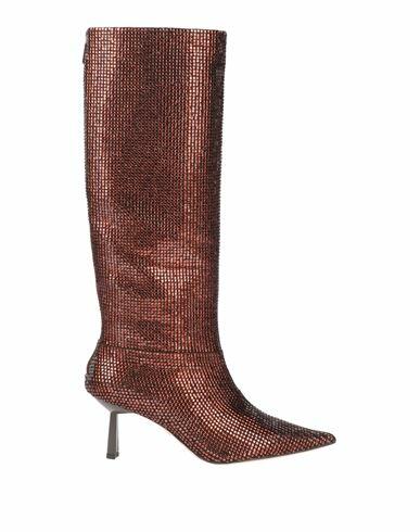 Lola Cruz Woman Boot Dark brown Soft Leather Cover