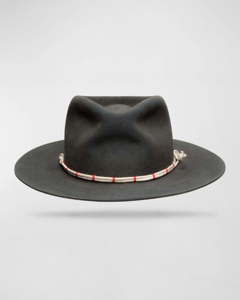 Worth & Worth by Orlando Palacios Men's Mule Kick Beaver Felt Fedora Hat Cover