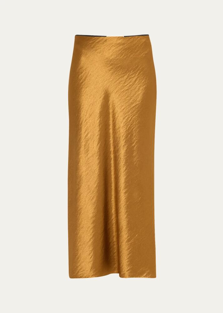 Jason Wu Collection Hammered Satin Midi Slip Skirt Cover