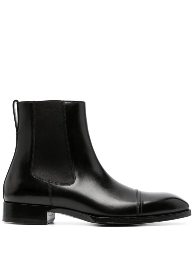 TOM FORD Elkan leather Chelsea boots - Black Cover