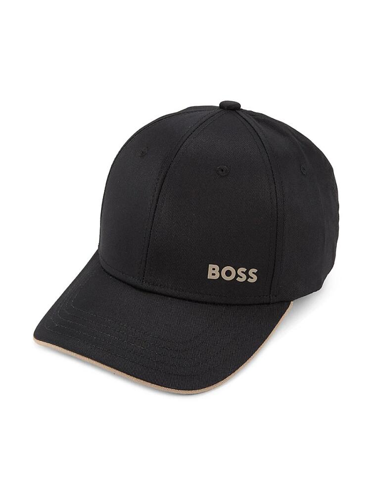 BOSS Men's Logo Twill Baseball Cap - Black Cover