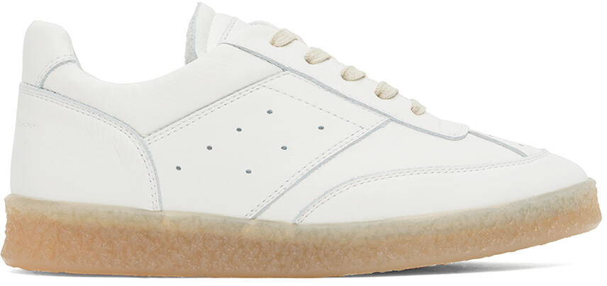 MM6 Maison Margiela Off-White 6 Court Sneakers Cover